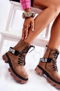 Damskie Trapery|Botki Sznurowane><noscript><img width=