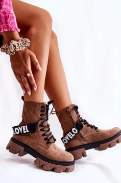 Damskie Trapery|Botki Sznurowane><noscript><img width=