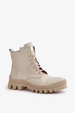 Damskie Trapery|Brązowe I Beżowe Botki><noscript><img width=