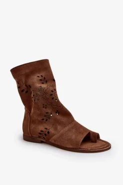 Sandały Z Cholewką|Sandały Płaskie><noscript><img width=