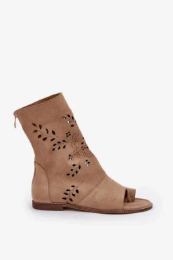 Sandały Z Cholewką|Sandały Płaskie><noscript><img width=