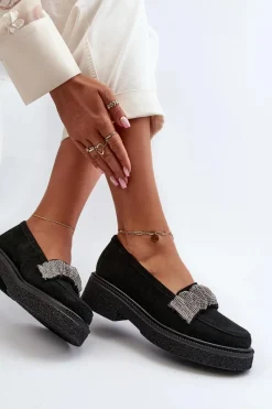 Mokasyny Płaskie|Loafersy Damskie><noscript><img width=