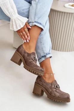 Półbuty Skórzane><noscript><img width=