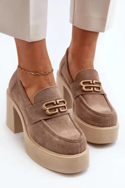 Półbuty Skórzane><noscript><img width=