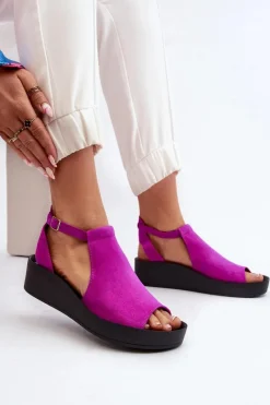 Sandały Płaskie><noscript><img width=