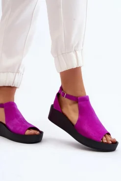 Sandały Płaskie><noscript><img width=