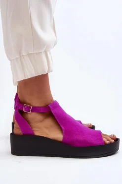 Sandały Płaskie><noscript><img width=