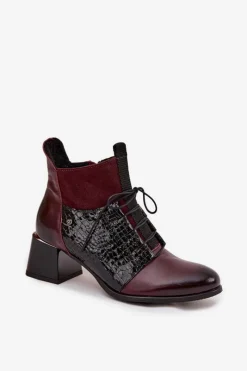 Botki Ocieplane|Brązowe I Beżowe Botki><noscript><img width=