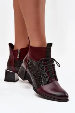 Botki Ocieplane|Brązowe I Beżowe Botki><noscript><img width=