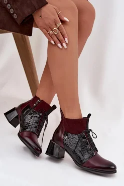 Botki Ocieplane|Brązowe I Beżowe Botki><noscript><img width=