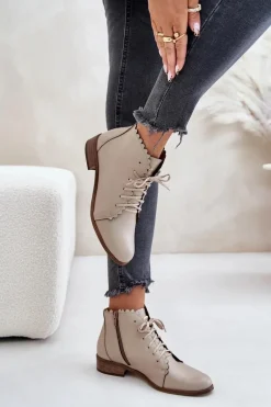 Botki Sznurowane|Botki Płaskie><noscript><img width=