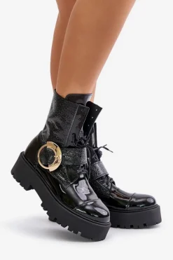 Damskie Trapery|Brązowe I Beżowe Botki><noscript><img width=