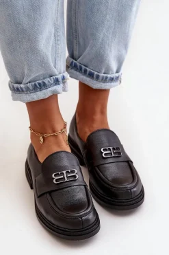 Półbuty Skórzane><noscript><img width=