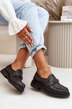 Półbuty Skórzane><noscript><img width=