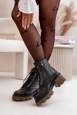 Damskie Trapery|Botki Skórzane><noscript><img width=