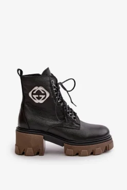 Damskie Trapery|Botki Skórzane><noscript><img width=