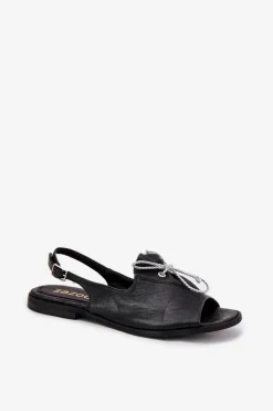 Sandały Płaskie><noscript><img width=