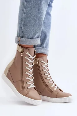 Trampki Damskie Wysokie><noscript><img width=