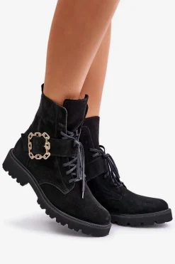 Brązowe I Beżowe Botki|Botki Płaskie><noscript><img width=