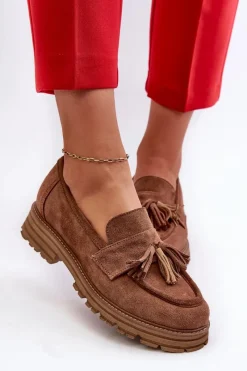 Loafersy Damskie|Mokasyny Płaskie><noscript><img width=