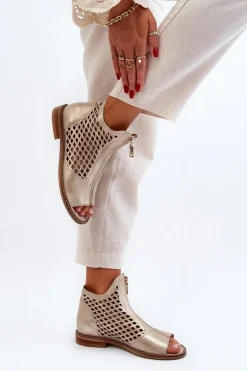 Sandały Ażurowe|Sandały Płaskie><noscript><img width=