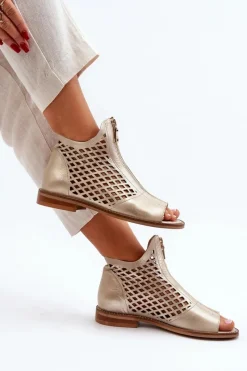 Sandały Ażurowe|Sandały Płaskie><noscript><img width=