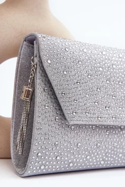 Sale Boto Zdobiona Torebka Wizytowa Kopertówka Edela Srebrna