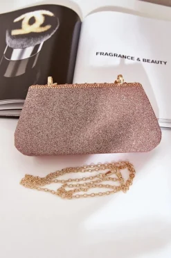 Torebki Kuferki|Kopertówki></noscript>Boto Zdobiona Torebka Wizytowa Różowe Złoto Kariti