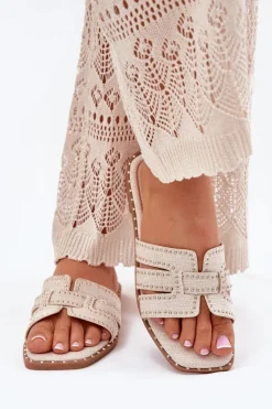 Klapki Damskie Klasyczne><noscript><img width=