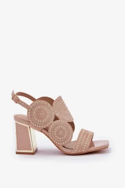 Sandały Na Słupku|Sandały Z Cholewką><noscript><img width=