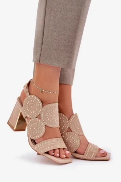 Sandały Na Słupku|Sandały Z Cholewką><noscript><img width=