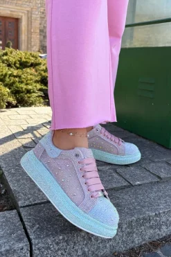 Best GOE Zdobione Sneakersy Na Platformie RR2N4009 Multikolor