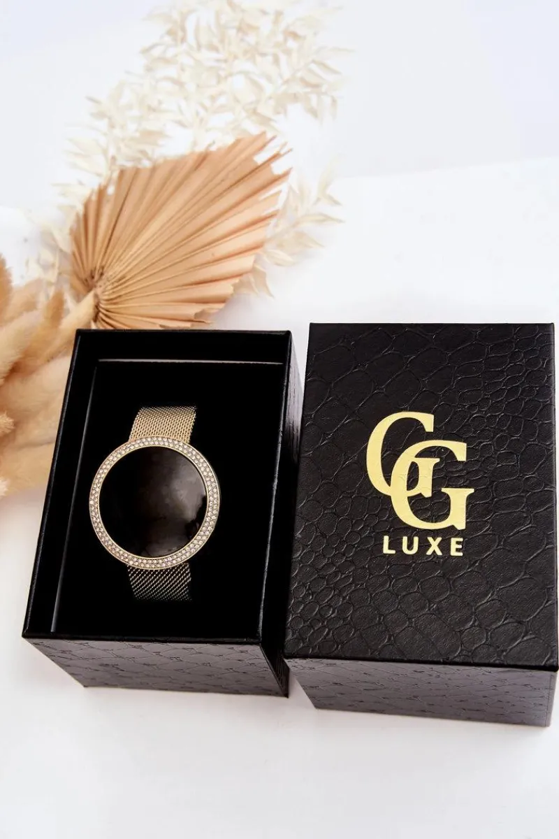 Zegarki>GG Luxe Zegarek Cyfrowy Na Bransolecie Mesh Złoty