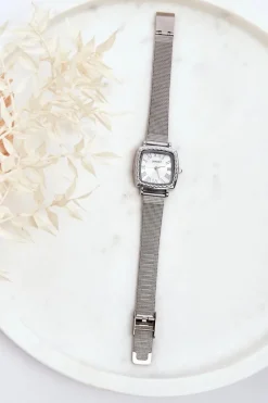 Zegarki>Ernest Zegarek Damski Na Bransolecie E97337 Srebrny