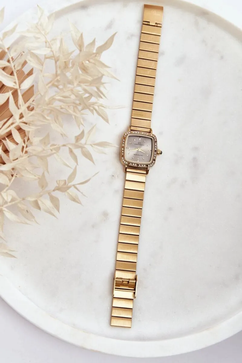 Zegarki>Giorgio&Dario Zegarek Damski Wodoszczelny Giorgio & Dario GDM5240 Złoty - Srebrna Tarcza