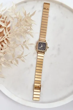 Zegarki>Giorgio&Dario Zegarek Damski Wodoszczelny Giorgio & Dario GDM5240 Złoty - Czarna Tarcza