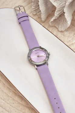 Clearance Zegarek Damski Z Fioletowym Paskiem E62035L Zegarki