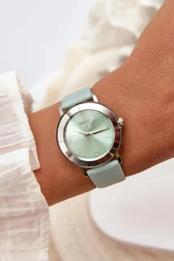 Ernest Zegarek Damski Z Miętowym Paskiem E62035L