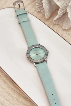 Ernest Zegarek Damski Z Miętowym Paskiem E62035L