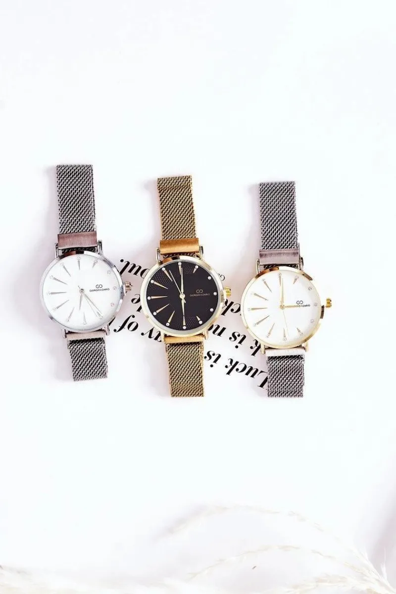 Discount Giorgio&Dario Zegarek Na Bransolecie Mesh Srebrny