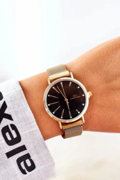 Best Giorgio&Dario Zegarek Na Bransolecie Mesh Złoty