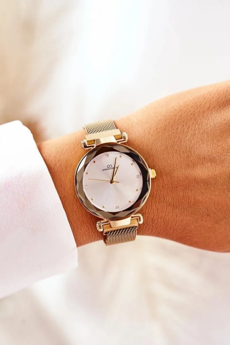 Clearance Boto Zegarek Na Bransolecie Mesh Giorgio&Dario Złoty