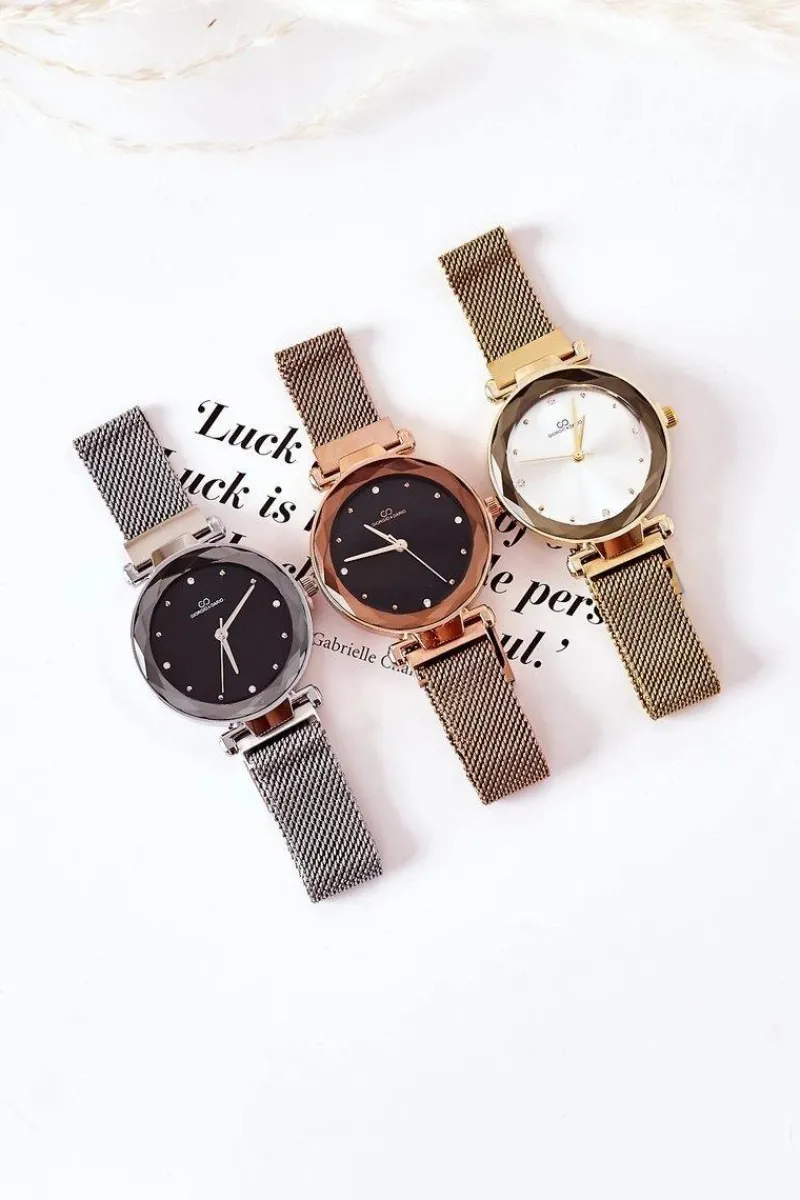 Clearance Boto Zegarek Na Bransolecie Mesh Giorgio&Dario Złoty