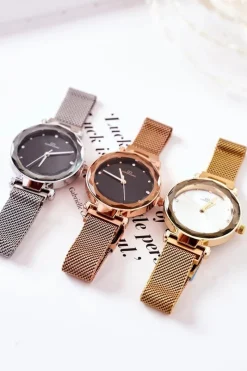 Outlet Boto Zegarek Na Bransolecie Mesh Giorgio&Dario Różowe Złoto