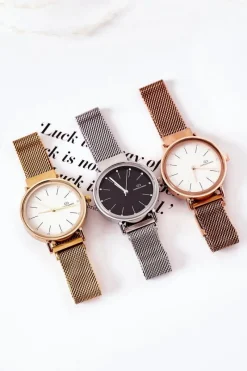 Hot Giorgio&Dario Zegarek Na Bransolecie Mesh Złoty