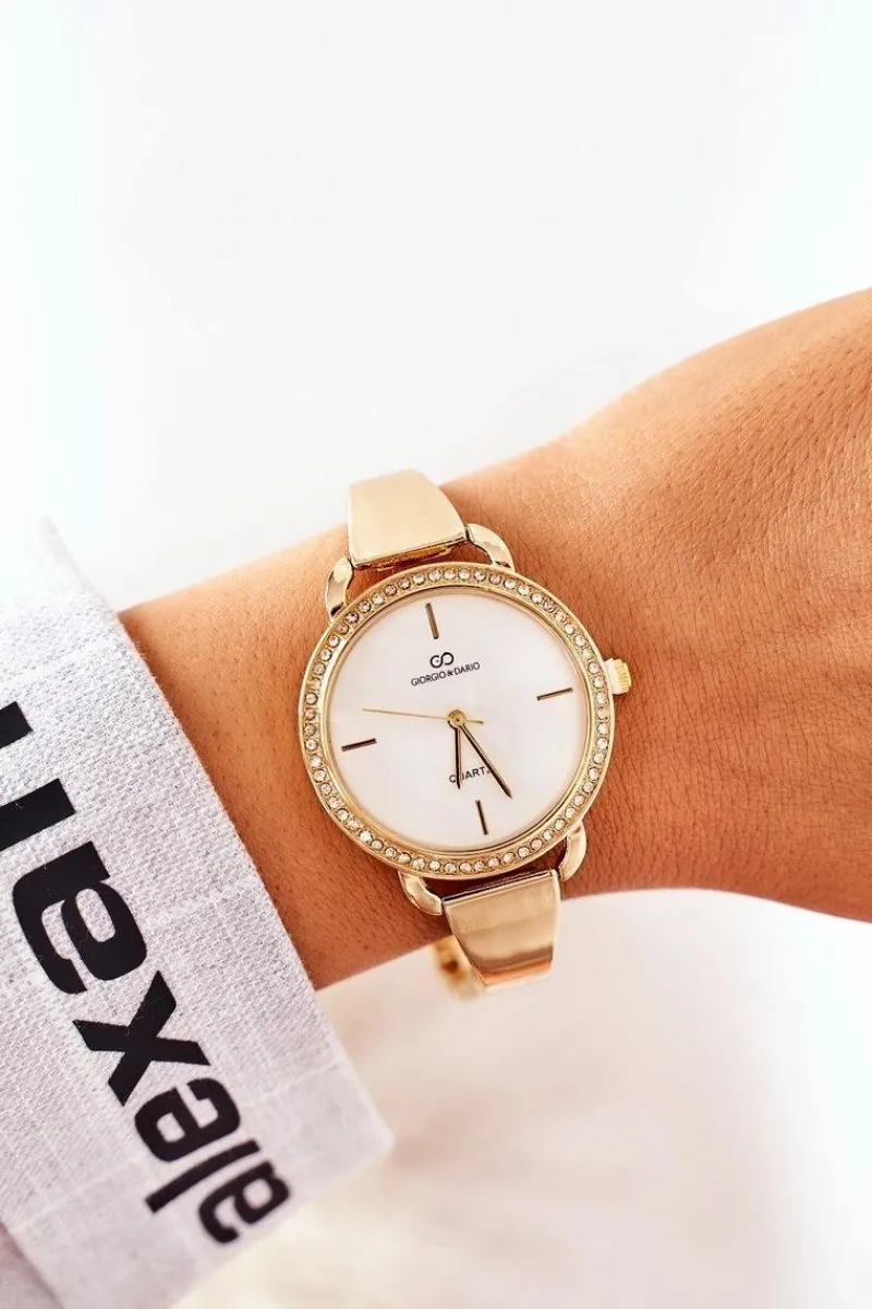 Hot Giorgio&Dario Zegarek Na Bransolecie Z Cyrkoniami Giorgio & Dario Złoty