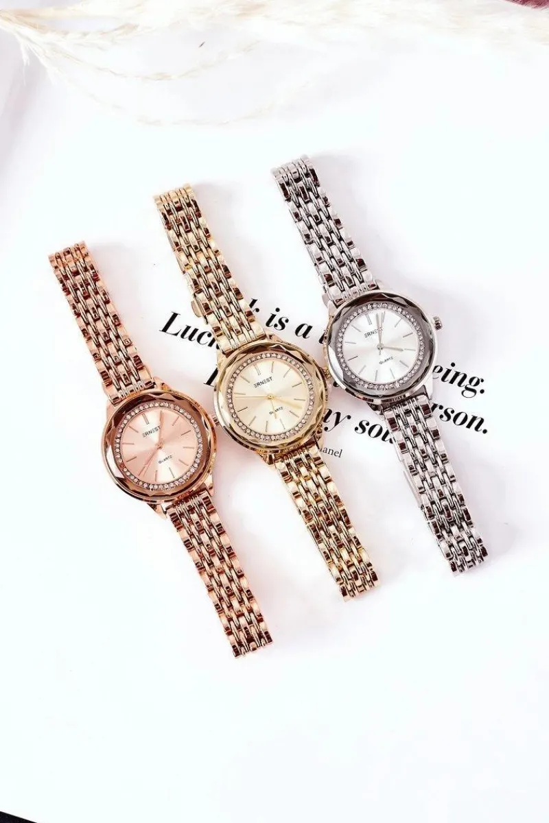 Outlet Zegarek Na Bransolecie Z Cyrkoniami Srebrny Zegarki