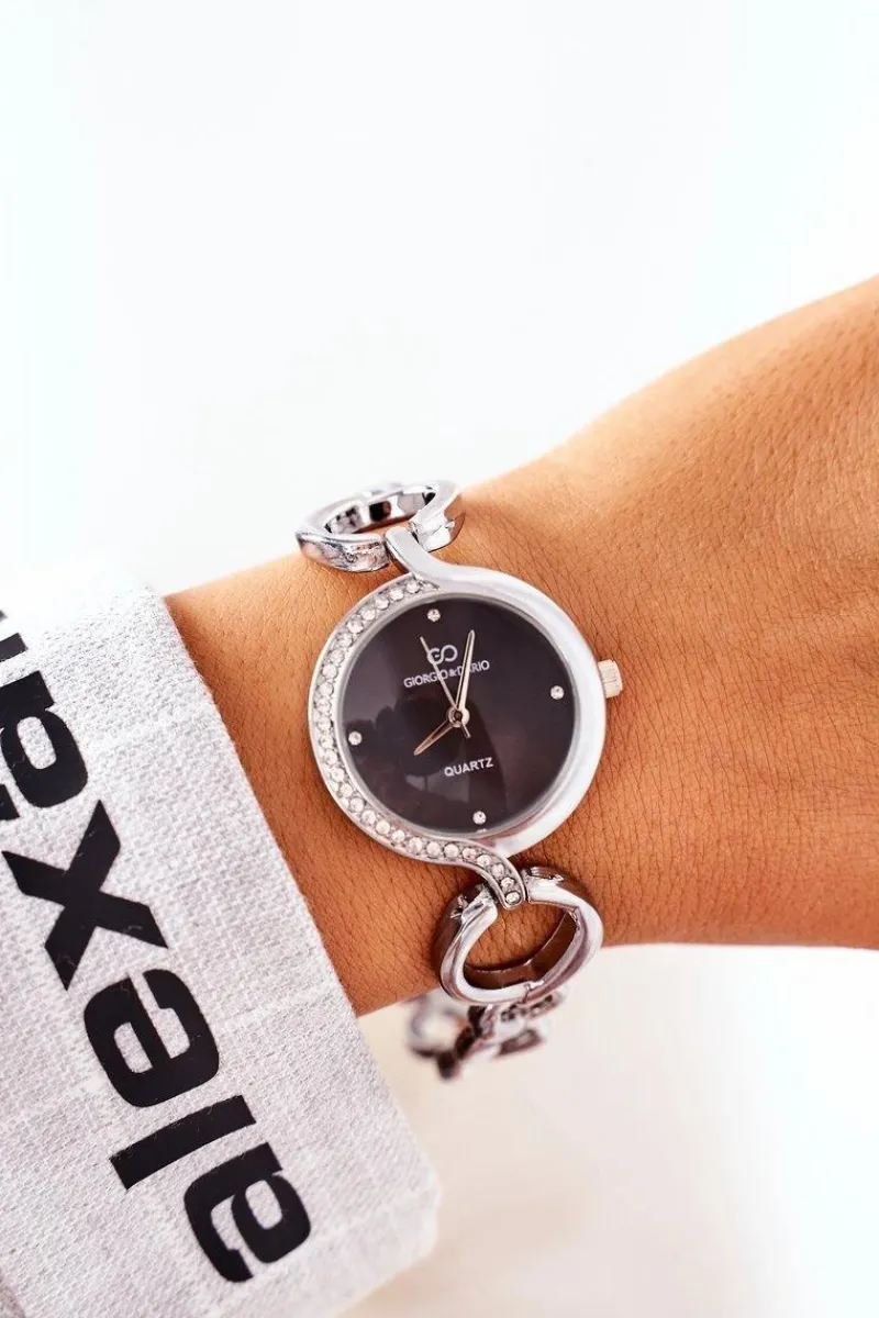 Clearance Giorgio&Dario Zegarek Na Bransolecie Z Cyrkoniami Giorgio & Dario Srebrny