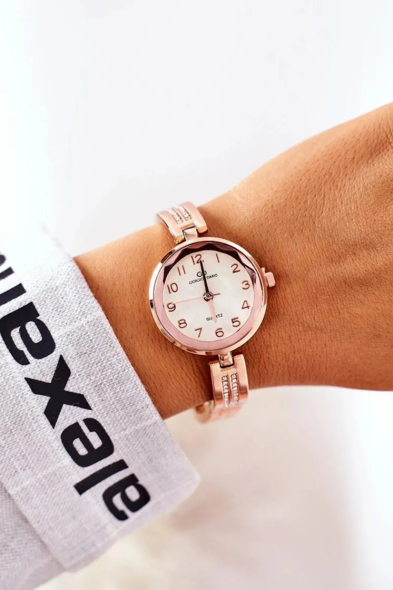 Clearance Giorgio&Dario Zegarek Na Bransolecie Z Cyrkoniami Giorgio & Dario Różowe Złoto