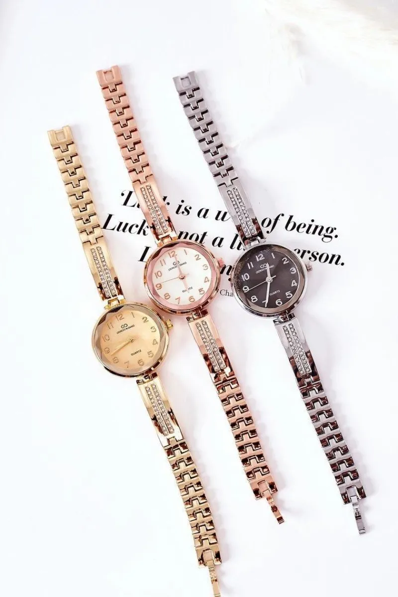 Clearance Giorgio&Dario Zegarek Na Bransolecie Z Cyrkoniami Giorgio & Dario Różowe Złoto